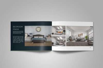 欧美风家居产品展示·画册与杂志模板素材下载指南 Portfolio Brochure Catalogs FGFTG3 室内设计