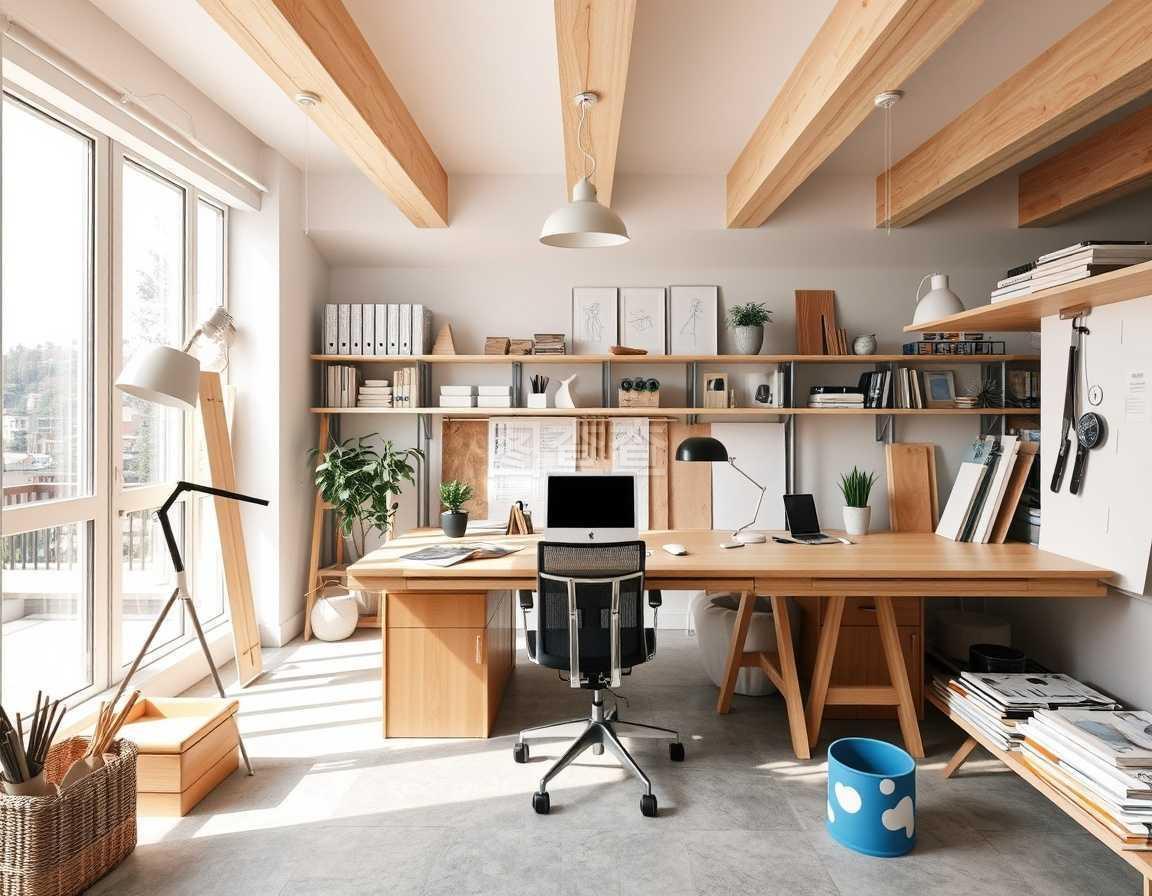 建筑师室内设计师工作场所木工设计
